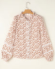 Floral Lace Puff Sleeve Shirt