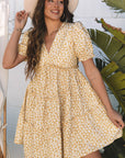 Charleigh Floral Short Sleeve Mini Dress