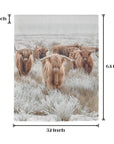 Highland Cows Window Curtain 52"x63" (2-Piece) Made in America