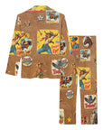 Vintage Cowgirl Collage Pajama Set