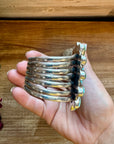 Cuff - Sterling silver Cuff Bracelet with Sonoran turquoise