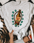Turquoise Bottle Tee or Crewneck