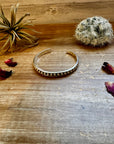 Cuff - Sterling silver Cuff Bracelet 4 mm 6.5”