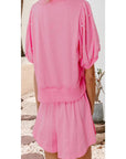 Pink Pearl Bow Set