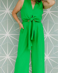 The Jemma Jumpsuit in Green