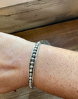 Cuff - Sterling silver Cuff Bracelet 4 mm 6.5”
