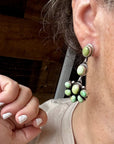 Big Dangle Sonoran Gold Turquoise Stud Earrings