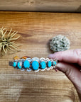 Cuff Bracelet - Kingman Turquoise & Sterling Silver option III