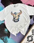 Retro Longhorn TEE or CREWNECK
