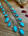 Multi Kingman turquoise charms necklace
