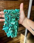 18 inch AMERICAN turquoise with 3 mm sterling silver pearls