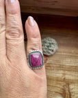 Ring - Size 5 1/2 -Red Spiny & Sterling Silver