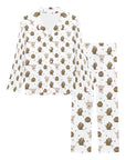 Cactus and Highland Cow Women's Western Pajama Set