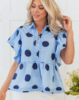 Journey Polka Dot Buttoned Blouse