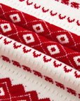 Christmas Western Geometric Crew Neck Sweater