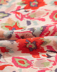 Floral Frilled Neck Mini Dress