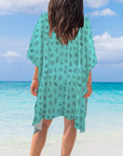 Turquoise Brands Duster Kimono Coverup