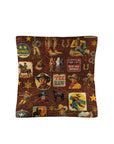 Vintage Cowboy Collage Western Throw Pillow Case Made in America