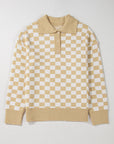 Elaina Checkered Sweater