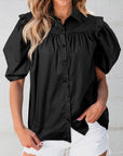 Elena Puff Sleeve Loose Shirt