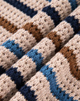 Stripe Drop Shoulder Round Neck Sweater