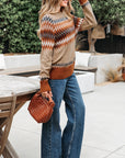 Eva Aztec Crew Neck Sweater