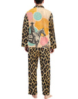 Baha Ranch Retro Pop Western Leopard Cowboy Pajamas