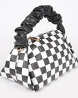 Plaid Faux Leather Crossbody Bag