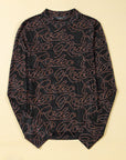 Western Rodeo Mesh Mock Neck Top