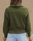 Fleece Lined Zip-Up Sweatshirt