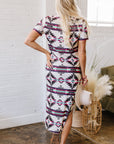 Andie Western Aztec Long T-shirt Dress