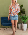 Leighton Floral Buttoned Loose Shirt