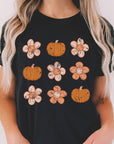 Molly Pumpkin Flower Graphic Top