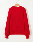 Evelyn Knit Drop Shoulder Sweater