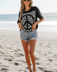 Checkerboard Peace Tee