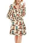 Got My Boots Western Bath Robe