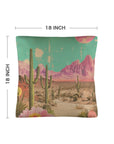 Baha Ranch Retro Pop Western Purple Mountain Desert Pillow Case Made in America