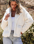 Kaia Button Pocketed Lapel Collar Jacket