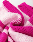 Stripe Adjustable Strap Sweater Tank