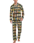 Western Collage Men's Pajama Set