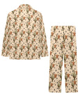 Longhorn Cactus Girls Western Pajama Set
