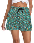 Women's All Turquoise Beach Board Shorts