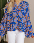 Alyssa Floral Buttoned Loose Fit Shirt