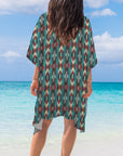 Southwestern Aztec Duster Kimono Coverup