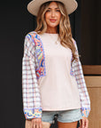 Margaret Ricrac Trim Floral Blouse