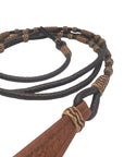 Dark Romel Reins with Tan Rawhide