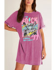 ROCK N ROLL GUITAR MINERAL GRAPHIC DRESS