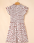 Elliott Flutter Sleeve Smocked Bodice Short Dress