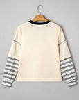 Ashley Striped Long Sleeve Two-in-one Top