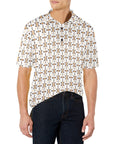 White Aztec Men's Polo Style Shirt